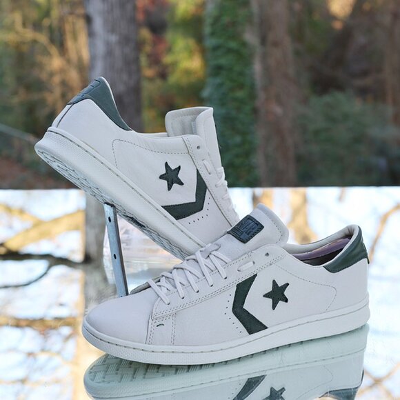 Converse John Varvatos Pro Leather Low White Green 2012 - Picture 4 of 15